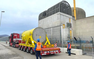 UN TRANSPORT EXCEPTIONNEL SUR LE SITE EDF DE SAINT ALBAN